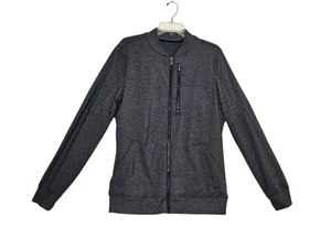 Lululemon Sixpack Jacke Herren Medium Bomberjacke grau meliert Full Zip - Bild 1 von 16
