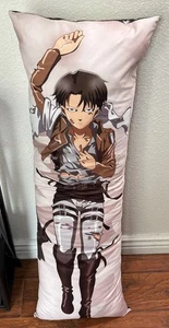 Attack on Titan Levi·Ackerman Anime Dakimakura Pillow 41” X 12” - Picture 1 of 5