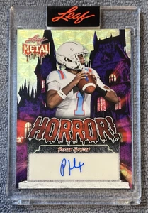 2025 Leaf Metal Halloween Peyton Houston 1/1 Super Prismatic Gold Horror Mansion - Picture 1 of 4