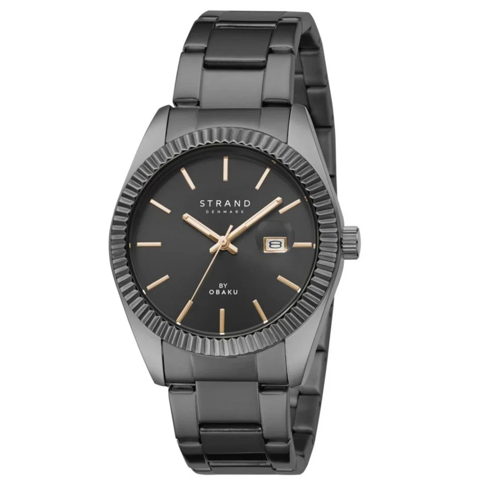 Obaku Women's Wellington Black Dial Watch - S721LDBBSB-DS - Image 1 of 1