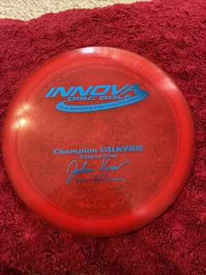 Innova Champion Valkyrie PFN Patent # Juliana Korver 5x JK Disc Golf 172 Grams - Image 1 of 2