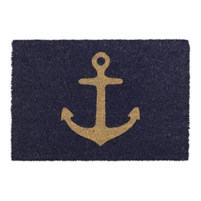 Fußmatte kokos Kokosfußmatte Türmatte mit Anker Rutschfester Schuhabtreter - Bild 1 von 4