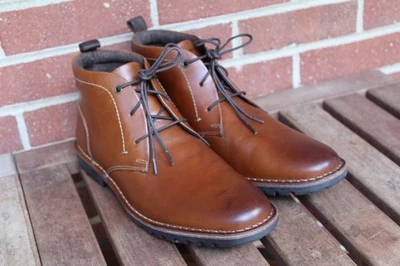 Botas Chukka Crown Vintage Renton Para Hombre Cuero Marrón Con Cordones Talla 10.5 Foto 1 de 4