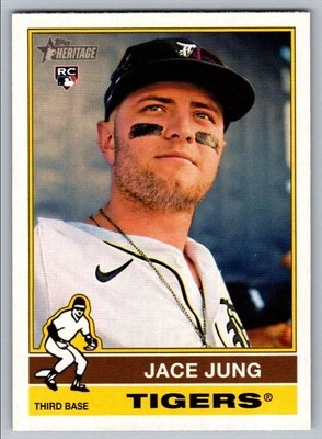 2025 Topps Heritage Jace Jung Rookie Detroit Tigers #71 - Image 1 of 2