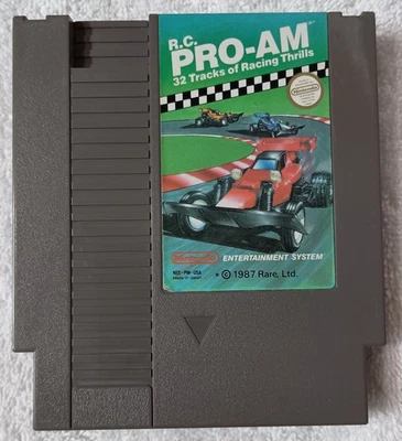 R.C. Pro-Am "NES, 1987" (Cartridge Only) Cleaned, Play Tested & Working Properly - Image 1 of 4