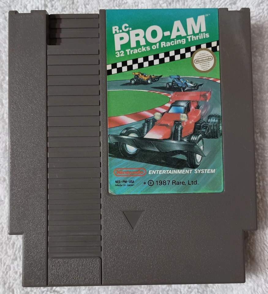 R.C. Pro-Am "NES, 1987" (Cartridge Only) Cleaned, Play Tested & Working Properly - Image 1 of 4