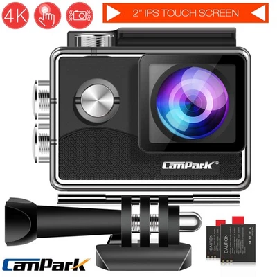 4K Ultra Hd Action Camera WiFi 30M Underwater Camera 2-Inch IPS Touch Screen EIS - Image 1 of 4