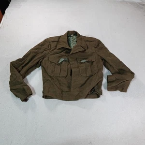 Vintage Military Jacket Mens 38 Large Wool Short Ike Eisenhower Coat 40s 50s - Picture 1 of 13