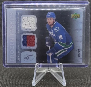 Parche de 3 colores 2007-08 Upper Deck Ice Frozen Fabrics Markus Naslund #20/25 FF-MN - Imagen 1 de 2