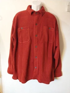Lot Of 2 Cherokee Large 1 Red & 1 Green Men’s Fleece Vintage Button Up - Picture 1 of 22