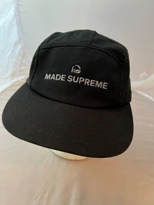 Taco Bell Made Supreme 5 Panel Hat Black Strapback OS - Picture 1 of 10