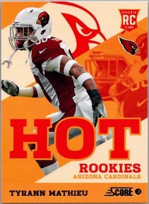 2013 Score - Hot Rookies Tyrann Mathieu #44 (RC) Cardinals Chiefs Texans - Image 1 of 2