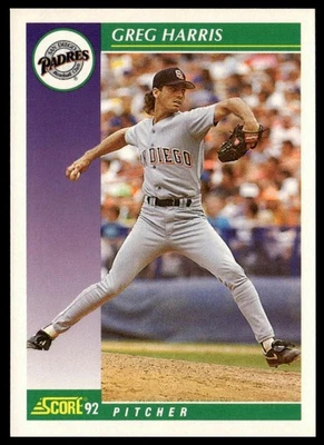 1992 Score #378 Greg Harris - Image 1 of 2