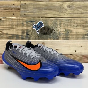 Nike Vapor Edge Speed 3 Athletic Football Cleats Men's Size 12.5 Gray Blue - Picture 1 of 12