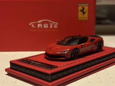 Modellino auto in resina ART 1/64 Ferrari SF90 Stradale Rosso Corsa aperto - Immagine 1 di 4