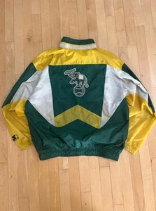 *RARE* Vintage Oakland A’s Starter Windbreaker Jacket Zip Up Size M  - Picture 1 of 8