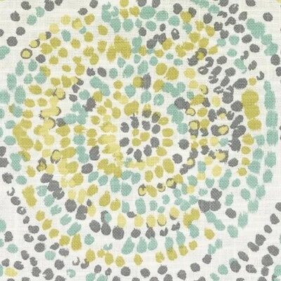 5 Yds  Robert Allen Fabric Duralee Glimpse Citron Cotton  Drapery Upholstery - Image 1 of 2