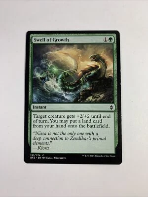 MTG Swell of Growth Battle for Zendikar 191/274 Regular Common - Image 1 of 4