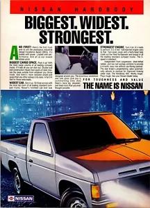 VINTAGE 1987 NISSAN TRUCK PRINT AD - Picture 1 of 1