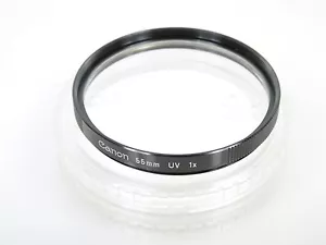 Canon 55 mm UV 1x filtro escluso Condizione, vetro top + con scatola Canon + custodia Canon - Foto 1 di 2
