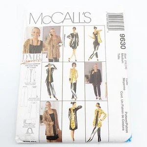 McCalls Vintage Sewing Pattern #9630 Cardigan Tunic Scarf Dress Pants Size 12-14 - Picture 1 of 3