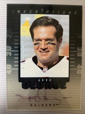 Jeff George Signed 1997 Pinnacle Inscriptions 1679/1935. Free Shipping - Image 1 of 2