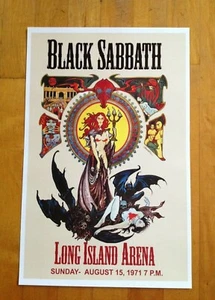 Black Sabbath at Long Island Arena Konzertposter 1971 Nachdruck 11 x 17 - Bild 1 von 8