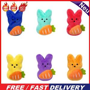 Easter Bunny Plush Toy Cute Carrot Peep Bunny Doll for Kids Children (Blue)