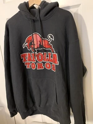 Pulôver com capuz Tafolla Toros masculino tamanho XL preto jaqueta vermelha Port & Company - Imagem 1 de 4