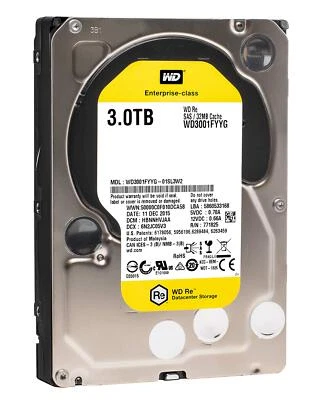 Western Digital Re WD3001FYYG 3TB 7200 RPM SAS 6Gbs 32MB Cache 3.5 In Hard Drive - Image 1 of 4