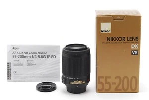 【Mint w/Box】 Nikon AF-S DX VR Zoom Nikkor 55-200mm f4-5.6G IF-ED From JAPAN - Picture 1 of 8
