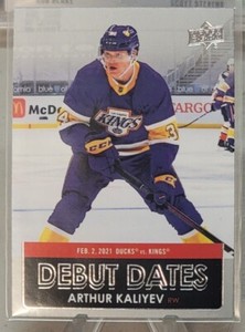 2021-22 Upper Deck UD - Series 1 - Debut Dates - #DD-4 Arthur Kaliyev