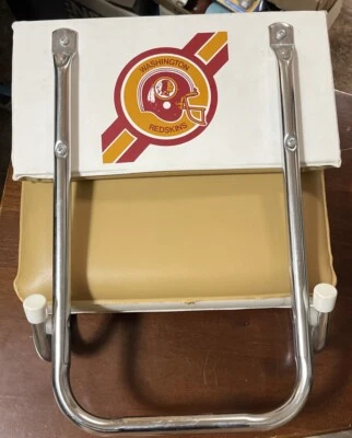 Silla de asiento plegable vintage años 70 WASHINGTON REDSKINS Stadium Foto 1 de 4