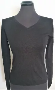 V-Seidepulli; V-Kragen; schwarz; Größen 36,38,40,42,44. Neu, Top-Ware! - Bild 1 von 1