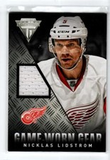 2013-14 Panini Titanium Game Worn Gear #GGNL Nicklas Lidstrom