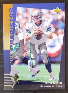1994 UPPER DECK FOOTBALL RICK MIRER SEAHAWKS PASSING PREDICTOR # RP8 - Picture 1 of 2