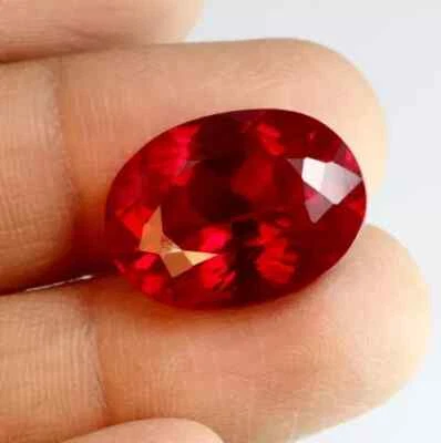 Natural Blood Red 4.50 Ct Ruby Oval Cut Certified Rare Loose Gemstone With Gift - Image 1 of 4