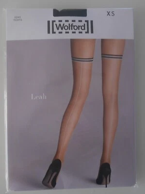 NEU & OVP: Wolford LEAH TIGHTS! Gr.  XS! Black/blacktar! EXTREM SEXY und SELTEN! - Bild 1 von 2
