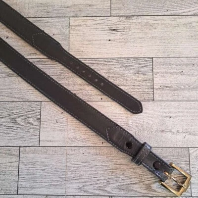 Cinturón para mujer Justin de cuero gris con acento de vaquero de rodeo occidental talla 28 Foto 1 de 4