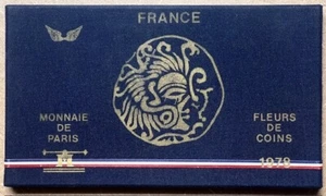 FRANCE - Specimen Fleurs de Coins Set - 1978 - Original Mint Case & COA - NICE! - Picture 1 of 5