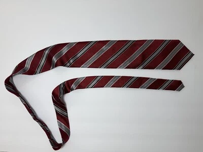 Stanford Essentials Red with Gold stripes Men’s Tie **FREE SHIPPING**  - Image 1 of 3