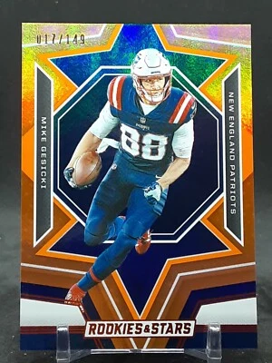 MIKE GESICKI 2023 ROOKIES & STARS ORANGE #17/149 PATRIOTS PENN STATE  - Image 1 of 2