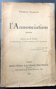 EO 1925 Envoi GEORGE ISARLOV : L'ANNONCIATION Chimot Dignimont Gontcharova - Picture 1 of 12
