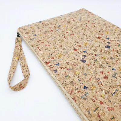 Cork Pouch Sleeve for 15" Laptop Handmade Eco-Friendly & Sustainable Material - Image 1 of 4
