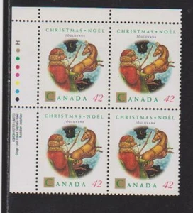 1993 Canada SC# 1452 UL - Christmas Personage - Plate Block M-NH Lot # 3354a - Picture 1 of 1