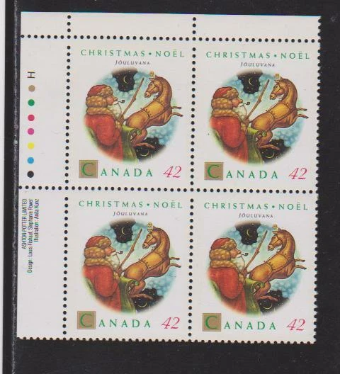 1993 Canada SC# 1452 UL - Christmas Personage - Plate Block M-NH Lot # 3354a - Image 1 of 1