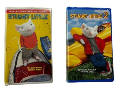 Stuart Little 1 & 2 VHS Lot Video Tapes Clamshell Case - Image 1 of 2
