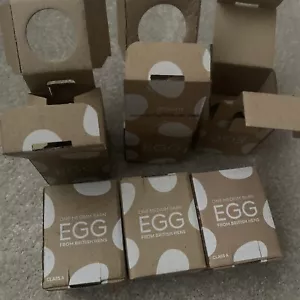 18 GOUSTO EGG BOX Boxes Individual Egg Box So Cute Easter Egg Hunt Fun Lovely - Picture 1 of 5