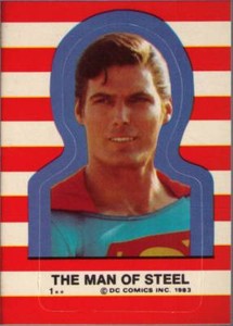 1983 Topps Superman III Stickers # 1 The Man of Steel