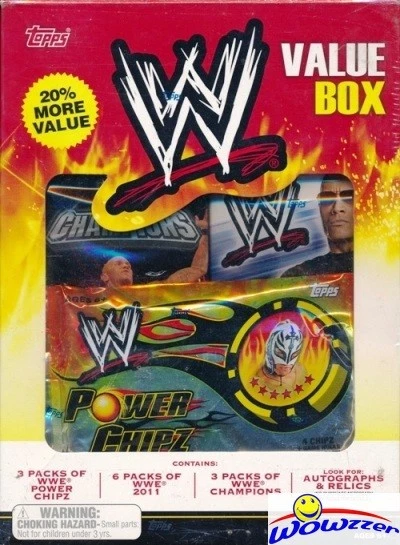 2011 Topps WWE 12 Pack Sealed Value Box-WWE Champions,Power Chipz-Look for AUTO! - Image 1 of 1